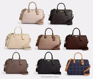 Bolso grande Coach Rowan nuevo con etiquetas en lona exclusiva CV960/CV959 - Imagen 1 de 109