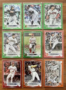 2022 Topps Update Colored Foil 9 Card Lot Gore Bassett McCutchen See Scans - Picture 1 of 2