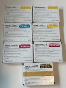 7 NEW Ribbon Cartridges for Roland NEW: 1 Gold , 2 Magenta , 1 Cyan & 3 Yellow - Picture 1 of 2