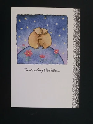 There's Nothing I Like Better Than Cuddling Up Next To You Greeting Card - Image 1 of 2