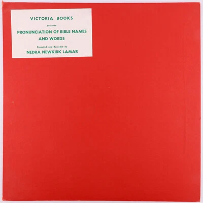 Nedra Newkirk Lamar – Pronunciation Of Bible Names And Words Vinyl LP RVB3100 - Image 1 of 4
