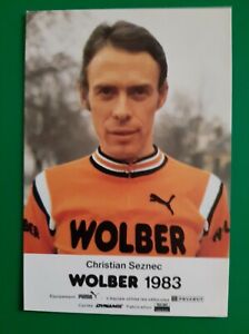 CYCLISME carte cycliste CHRISTIAN SEZNEC équipe WOLBER 1983