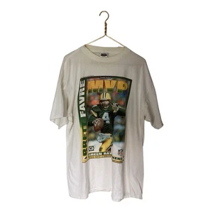 Vintage 1996 Green Bay Packers/Brett Favre MVP Zeitungsartikel Grafik T-Shirt | L - Bild 1 von 8