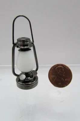 Linterna LED Cromo Negro Miniatura Casa de Muñecas Batería 3v con Pared MH55084 Foto 1 de 3