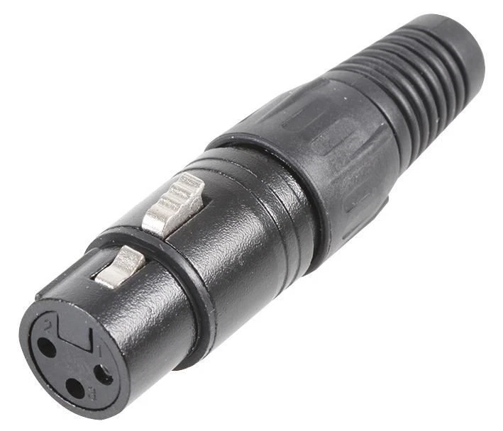 PULSE - Soket XLR, 3 Pin, Hitam - Image 1 of 1