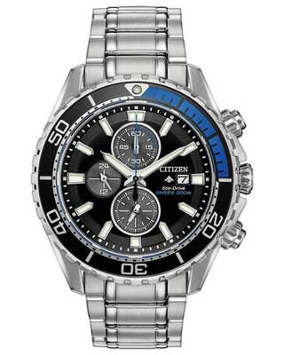 Reloj Citizen Hombre Cronógrafo Fecha Ventana Plateado Eco-Drive 46MM CA0719-53E Foto 1 de 4