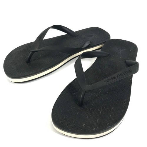 LOUIS VUITTON TRAINER LOUIS VUITTON Monogram Logo Infradito Scarpe Scarpe Sandali Gomma Nero