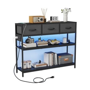 39.5 inch Entryway Table with Power Outlets, Console Table Sofa Table with 3 ... - Picture 1 of 1