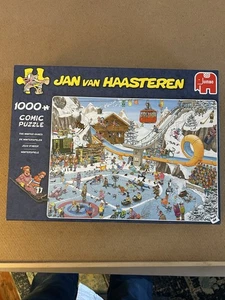 Rompecabezas de cómic de 1000 piezas de Winter Games de Jan Van Haasteren. Jumbo completo - Imagen 1 de 4