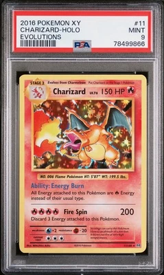 2016 Pokémon XY Evolutions Charizard Holo #11 PSA 9 MINT - Image 1 of 2