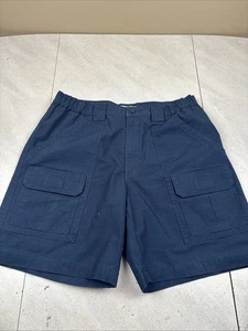 Pantalones Cortos Carga Savane Para Hombres 34 Azul Marino Tech Bolsillo Cintura Elástica Senderismo 8" Ins - Imagen 1 de 10