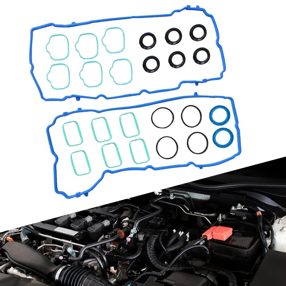 1 Set Valve Cover Seal Gasket Rubber For 2011-2014 VOLKSWAGEN ROUTAN 3.6L - Image 1 of 4