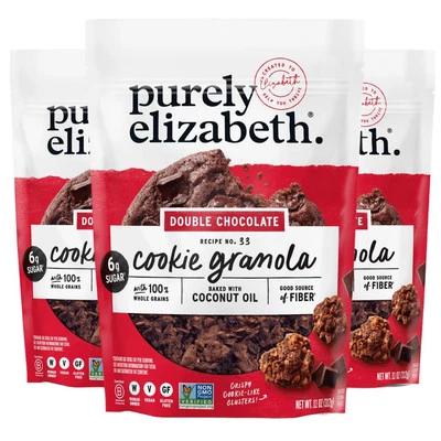 Galleta Purely Elizabeth Granola, Doble Chocolate, Sin Gluten, Sin OGM (3 Ct... Foto 1 de 4