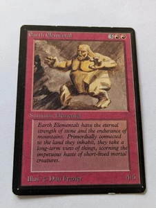 WOTC MTG Vintage Beta Edition Earth Elemental (MP) CCG Magic the Gathering - Bild 1 von 3