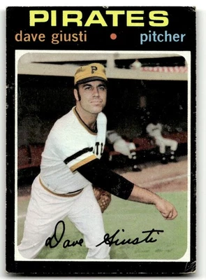1971 Topps #562 Dave Giusti Piratas de Pittsburgh ¡Excelente conjunto descanso! Foto 1 de 2