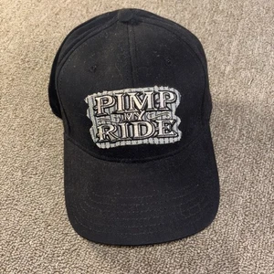 Vintage 2005 Pimp My Ride MTV Fitted Hat Black NWT Embroidered - Picture 1 of 6