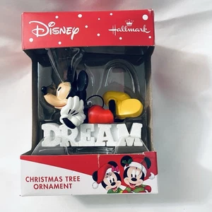 Hallmark Disney Mickey Mouse DREAM Christmas Ornament NEW - Picture 1 of 6