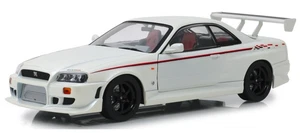 ,GREENLIGHT, NISSAN Skyline GT-R (R34) 1999 blanco perla, 1/18, GREEN19049 - Imagen 1 de 4