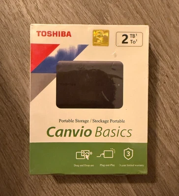Toshiba Canvio Portable External Hard Disk Drive​ Storage - 1TB | 2TB | 4TB - Image 1 of 4