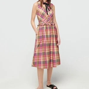 J.Crew Mujer 2 Camisas a Cuadros Multicolor Oficina Carrera Preppy Primavera - Imagen 1 de 12