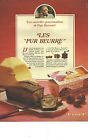 PUBLICITE ADVERTISING  1981  BROSSARD gateaux biscuits &quot; les pur beurre&quot;