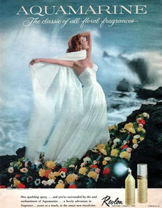 Revlon Aquamarine Classic Floral Fragrance SAN JUAN PUERTO RICO 1960 Magazine Ad - Picture 1 of 1