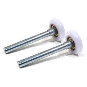 (Pack of 2) 2" Nylon Garage Door Rollers with 4" Stem & 11-Ball 6200ZZ Bearing - Picture 1 of 9