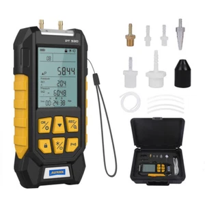 Digitales Manometer Differenzdruck Messgerät Luftdruckmesser Gasdruckmessgerät - Bild 1 von 22