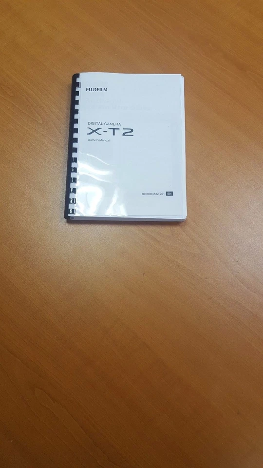 FUJIFILM XT-2 FOTOCAMERA DIGITALE STAMPATA MANUALE UTENTE MANUALE 356 PAGINE A5