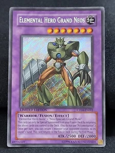 YuGiOh Elemental HERO Grand Neos CT04-EN001 Edizione Limitata Segreto Raro Nuovo Nuovo - Foto 1 di 9