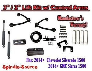 3" / 2" CONTROL ARM LIFT KIT+SHOCKS FOR 2014-16 Chevy Silverado GMC Sierra 1500 - Bild 1 von 2