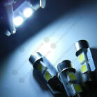 2PC Xenon White 31mm 2-SMD-5050 Festoon Dome Reading LED Bulbs For Car Interio