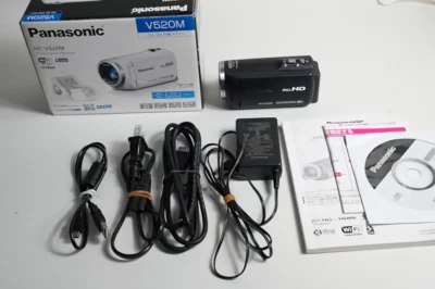 Panasonic HC-V520M Black 50x Optical Zoom Digital HD Video Camera From Japan - Image 1 of 4