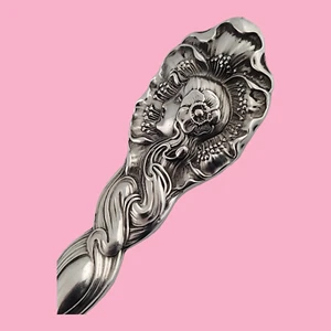Sterling UNGER BROTHERS Teaspoon DAWN 1904 Art Nouveau ~no mono ~$189 each - Picture 1 of 5
