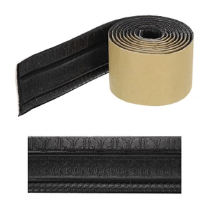 3D Wall Edging Self-Adhesive 89"x3.1" Peel Stick Molding Trim, Black - Picture 1 of 6