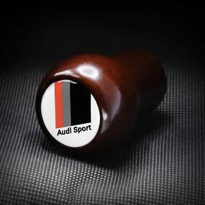 AUDI S SPORT WOOD 4 5 6 SPEED SHIFT KNOB S2 A6 S6 C5 A4 S4 B5 A8 D2 B2 90 200 V8 - Foto 1 di 4