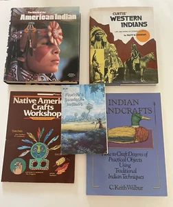 Native American Lot Of 5 Books FL, Indians Handcrafts, Workshop, Curti's Western - Picture 1 of 8
