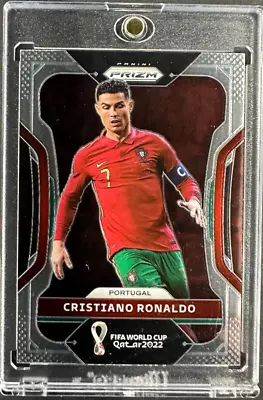 2022 Panini PRIZM FIFA World Cup Qatar Cristiano Ronaldo Portugal Silver #175 - Image 1 of 2