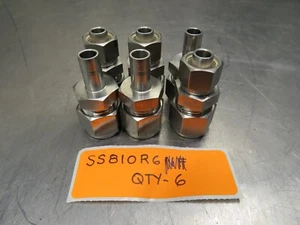 Parker Swagelok SS-810-R-6 Adapter 1/2 x 3/8 Lot of 6! - Picture 1 of 1