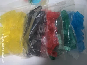 Ticket To Ride Translucent Trains from 15th Anniversary Red Green Blue Yellow Bl - Picture 1 of 3