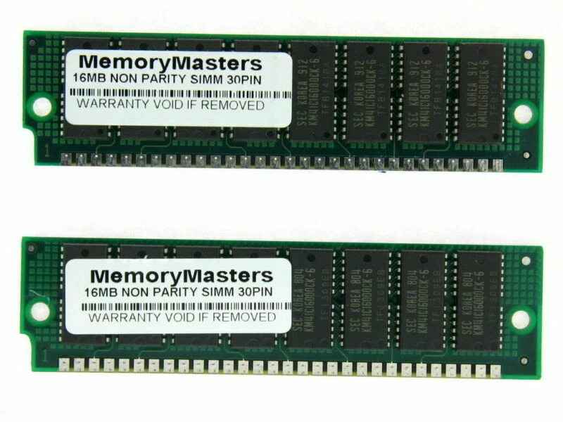 32MB 2X16MB FPM NON-PARITY 30-PIN 5V 16X8 for Sound Blaster AWE32 CT3670 - Image 1 of 1