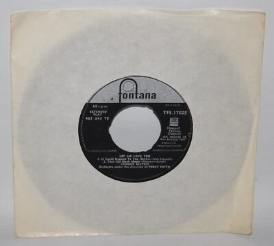 Johnny Mathis - Let Me Love You - 1957 Vinyl 7" EP - Fontana TFE.17025 - Image 1 of 3