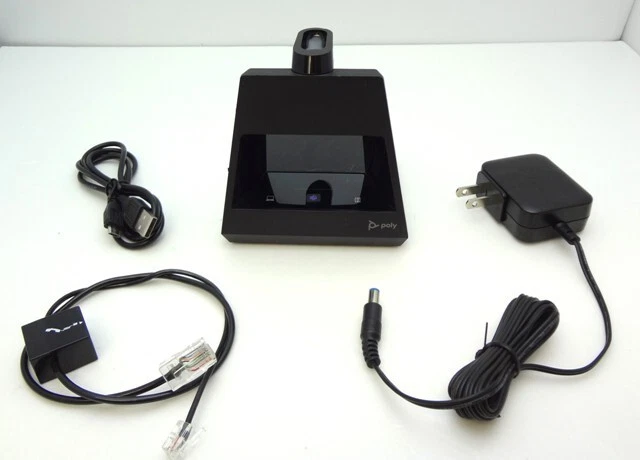 POLY Voyager 5200 Office 2-Way Base (MS Teams) with all cables for Phone & PC - Image 1 of 2