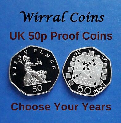 1971 - 2021  UK 50p Fifty Pence Proof Coins - Choose Your Years • 4.79£