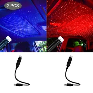 2 Pack Car Roof Projection Light USB Portable Star Night Lights Adjustable LED - Picture 1 of 11
