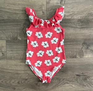 Hanna Andersson Floral Bee Ruffled Neck Girls 10 Swimsuit - Picture 1 of 6