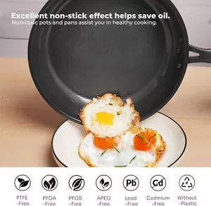 Non-Toxic Stainless Steel Pan, 10-Inch Non-Stick Skillet, 10-Inch Frying Pan - Picture 1 of 6