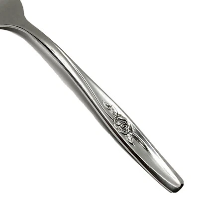 Cubiertos cubiertos International RANDOM ROSE de acero inoxidable EE. UU. de lujo 1970 ELECCIÓN Foto 1 de 2