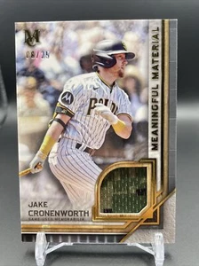 JAKE CRONENWORTH - 2023 Topps Museum reliquia materiale significativo #MMR-JCR/25 - Foto 1 di 2