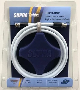 Supra Cables Trico BNC - BNC Digitalkabel 75 Ohm 2m Neu - Picture 1 of 3